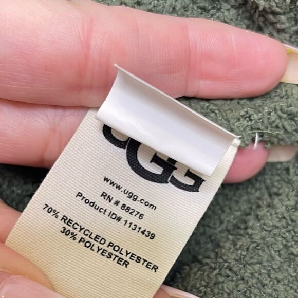 UGG Mock Neck Cropped Heddie Sweater - Military Green M - Picture 5 of 6